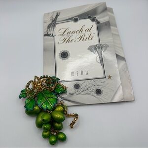Rare Lunch at The Ritz “Grapevine” Brooch